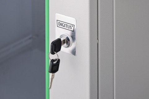 Szafa sieciowa wisząca Dynamic 19" 16U rack 785x600x600mm, drzwi szyba, szary, niezłożona, 60kg Digitus