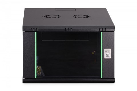 Szafa sieciowa wisząca Dynamic 19" 7U rack 385x600x600mm, drzwi szyba, czarna, niezłożona, 60kg Digitus