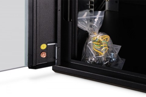 Szafa sieciowa wisząca Dynamic 19" 7U rack 385x600x600mm, drzwi szyba, czarna, niezłożona, 60kg Digitus