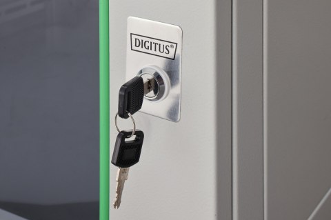 Szafa sieciowa wisząca Dynamic 19" 7U rack 385x600x600mm, drzwi szyba, szara, niezłożona, 60kg Digitus