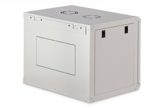 Szafa sieciowa wisząca Dynamic 19" 9U rack 474x600x450mm, drzwi szyba, szara, niezłożona, 60kg Digitus
