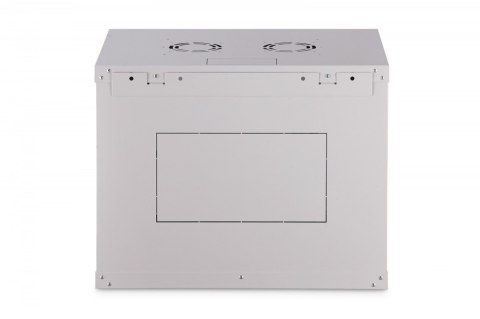 Szafa sieciowa wisząca Dynamic 19" 9U rack 474x600x450mm, drzwi szyba, szara, niezłożona, 60kg Digitus