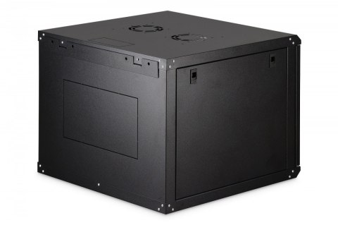 Szafa sieciowa wisząca Dynamic 19" 9U rack 474x600x600mm, drzwi szyba, czarna, niezłożona, 60kg Digitus