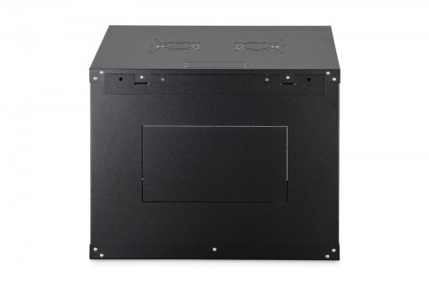 Szafa sieciowa wisząca Dynamic 19" 9U rack 474x600x600mm, drzwi szyba, czarna, niezłożona, 60kg Digitus