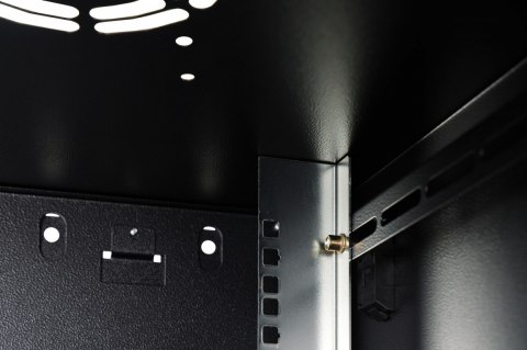 Szafa sieciowa wisząca Dynamic 19" 9U rack 474x600x600mm, drzwi szyba, czarna, niezłożona, 60kg Digitus