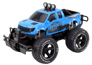 Auto Terenowe RC 1:14 Niebieskie Na Pilota Gumowe Koła LEAN Toys