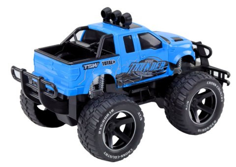 Auto Terenowe RC 1:14 Niebieskie Na Pilota Gumowe Koła LEAN Toys