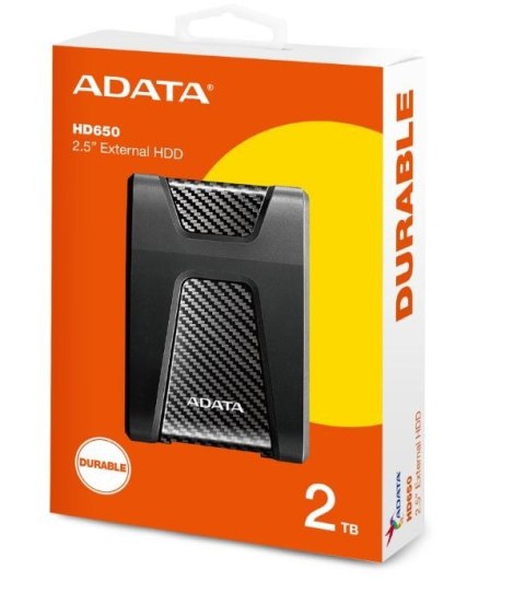 DashDrive Durable HD650 2TB 2.5'' USB3.1 Czarny Adata