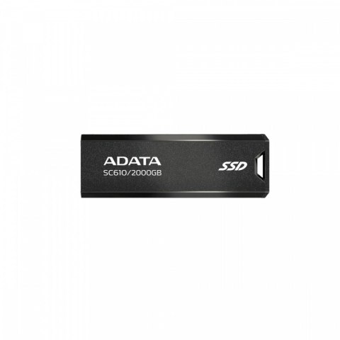 Dysk SSD zewnętrzny SC610 2000 GB USB3.2A Gen2 czarny Adata