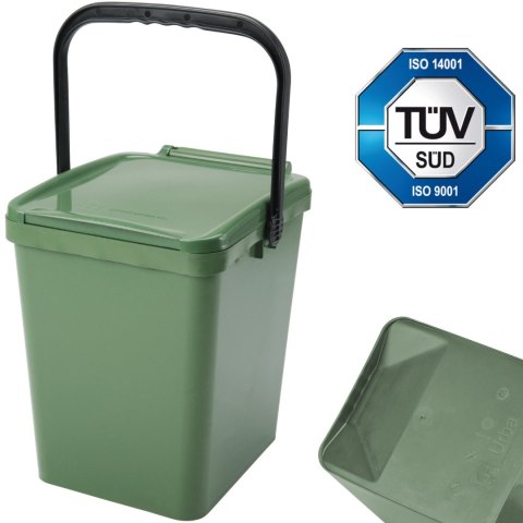 Kosz pojemnik do segregacji sortowania śmieci i odpadków - zielony Urba 21L Sartori Ambiente