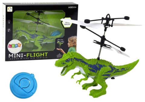 Latający Dinozaur Helikopter Sterowany Ręką Czujnik Zielony LEAN Toys