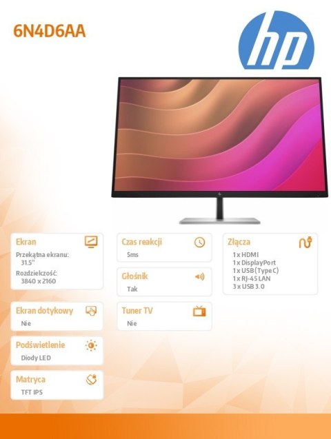 Monitor E32K G5 4K 6N4D6AA HP Inc.