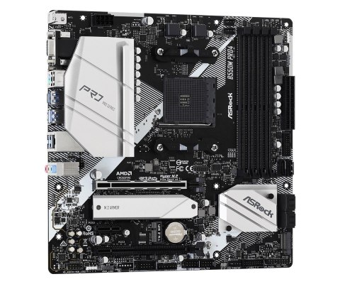 Płyta główna B550M Pro4 AM4 4DDR4 HDMI/DP/D-SUB M.2 mATX ASRock