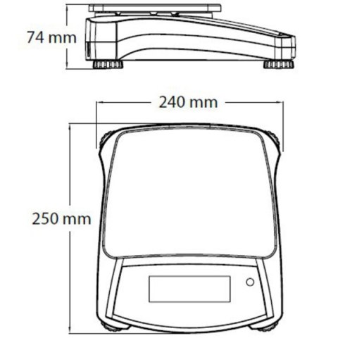 Waga laboratoryjna techniczna szybka dokładna NAVIGATOR NVT 6200g / 0.1g - OHAUS NVT6201 OHAUS