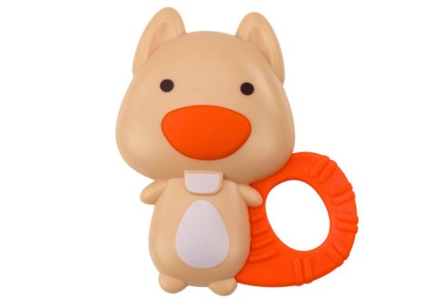 Zestaw Grzechotek Gryzaków Zwierzątka Kolorowe Pastelowe 4 Szt LEAN TOYS