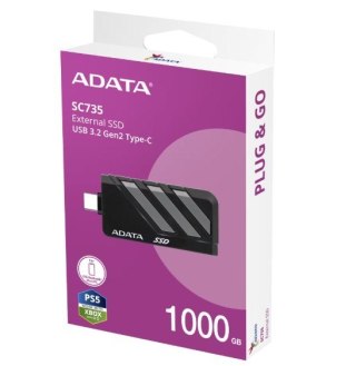 Dysk SSD External SC735 1TB U3.2C 1000/1000MB/s Grey Adata