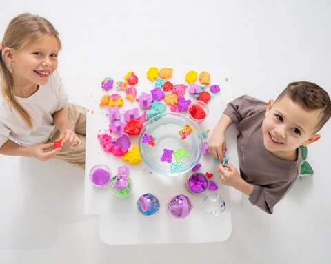 Masa plastyczna Misiolina 2x50g 2 foremki czerwony błękitny Epee