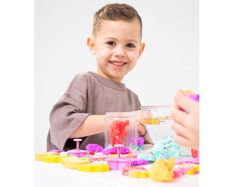 Masa plastyczna Misiolina 2x50g 2 foremki czerwony błękitny Epee