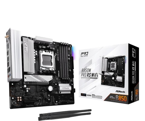 Płyta główna B850M PRO RS WIFI AM5 4DDR5 mATX ASRock
