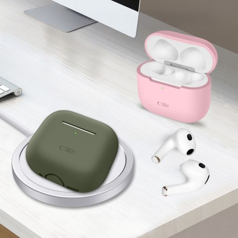 Etui ochronne silikonowe na słuchawki Apple AirPods 4 - różowe Tech-Protect