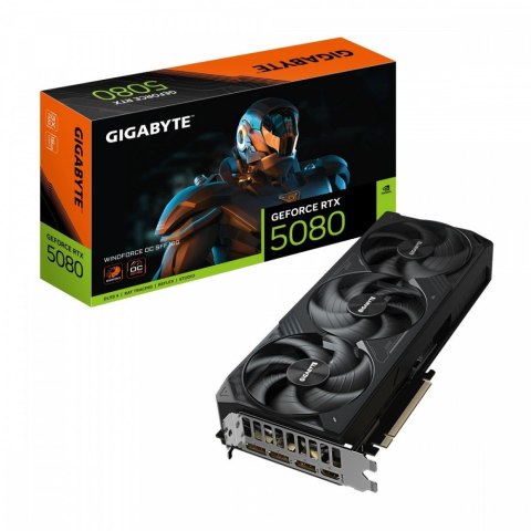 Karta graficzna GeForce RTX 5080 WINDFORCE OC S FF 16G 256BIT GDDR7 3DP Gigabyte