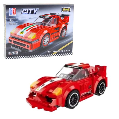 Klocki Konstrukcyjne 2w1 Auto Robot Napęd Pull-Back 194-216 el. Mix LEAN Toys