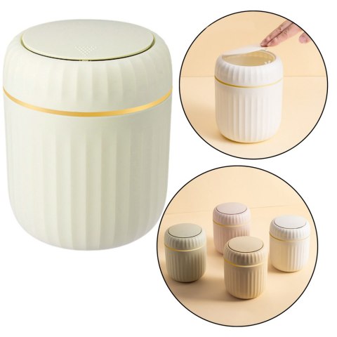 Mini Kosz Na Śmieci Otwierana Pokrywa Uniwersalny Elegancki Zielony LEAN