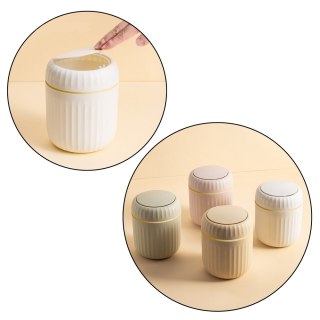 Mini Kosz Na Śmieci Otwierana Pokrywa Uniwersalny Elegancki Zielony LEAN