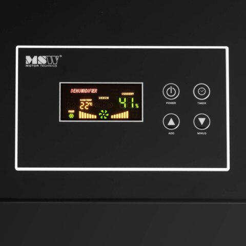 Osuszacz powietrza pochłaniacz wilgoci przemysłowy budowlany 158 l/24 h do 220 m2 MSW