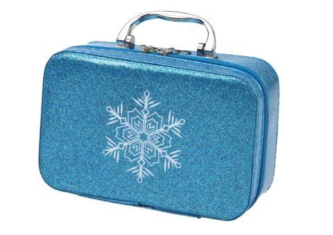 Zestaw Kosmetyków w Kuferku Do Makijażu Paznokci Korona Niebieski LEAN Toys