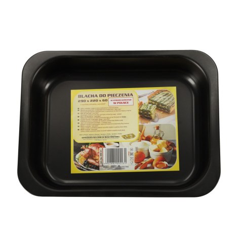 Blacha do pieczenia tortownica forma do ciast wypieków uniwersalna 29cm x 22cm x 6cm czarna Spółdzielnia Snb Białystok