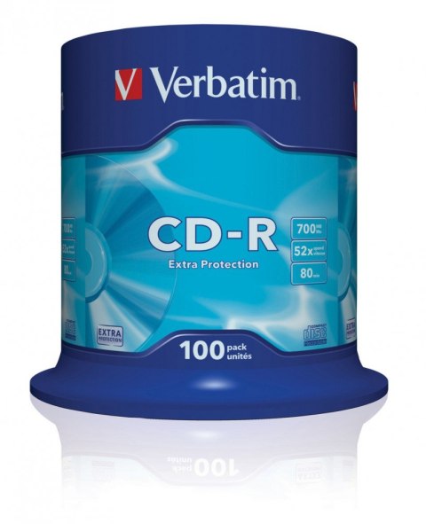 CD-R 52x 700MB 100P CB DL Ex Prot 43411 Verbatim