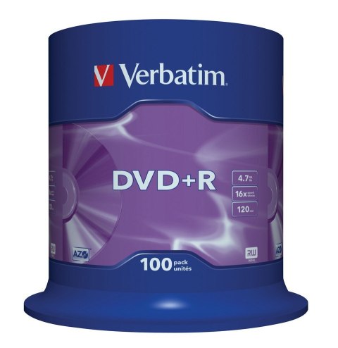 DVD+R 16x 4.7GB 100P CB 43551 Verbatim
