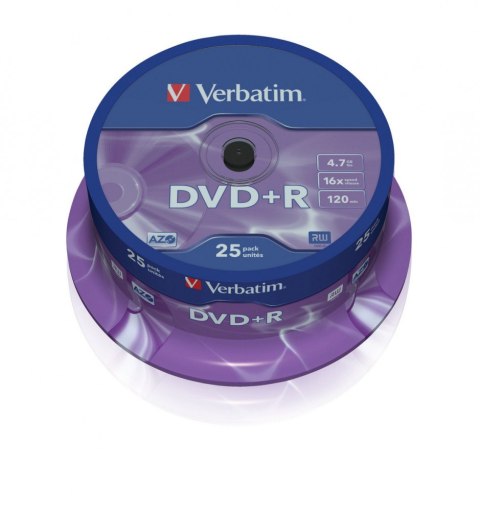 DVD+R 16x 4.7GB 25P CB 43500 Verbatim