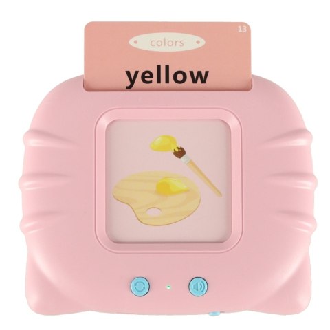 Nauka języka angielskiego czytnik kart do nauki słówek fiszki różowy Kik Sp. z o. o. Sp. k.