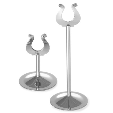 Stojak podstawka na kartę MENU stal nierdzewna wys. 200mm - Hendi 665510 Hendi