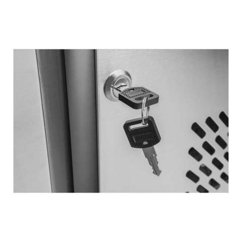 Stół chłodniczy 4-drzwiowy z blatem roboczym ze stali nierdzewnej od -2 do 8deg;C 450L Royal Catering