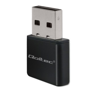 Bezprzewodowy ultra szybki mini adapter NANO WiFi | Standard N | USB 2.0 | 300Mbps Qoltec