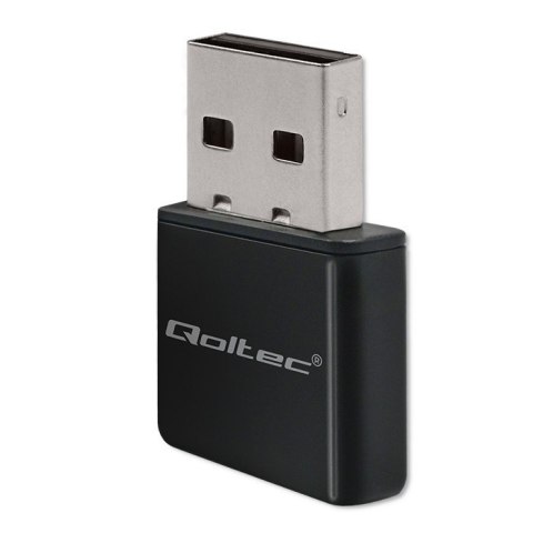 Bezprzewodowy ultra szybki mini adapter NANO WiFi | Standard N | USB 2.0 | 300Mbps Qoltec
