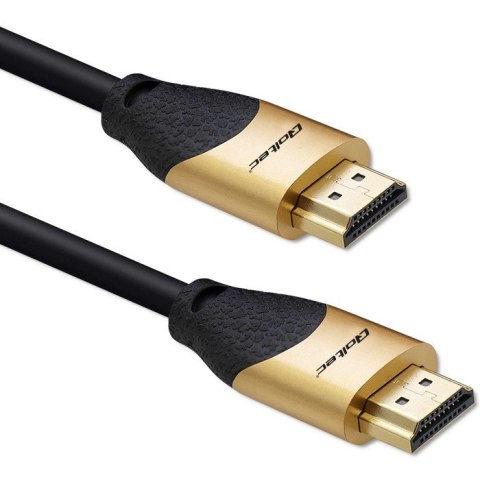 Kabel HDMI v2.1 Ultra High Speed 8K | 60Hz | 30AWG | 1m Złoty Qoltec
