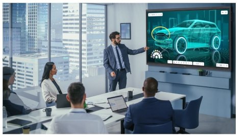 Monitor interaktywny 65 cali 5653RK 8GB RAM / 64 GB ROM, 2x 18W speaker + 2x 8W subwoofer, 8 mikrofonów, 50-finger mutitouch, ze Optoma