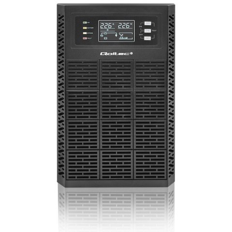 Zasilacz awaryjny UPS 3kVA | 3000W | Power Factor 1.0 | LCD | EPO| USB | On-line Qoltec