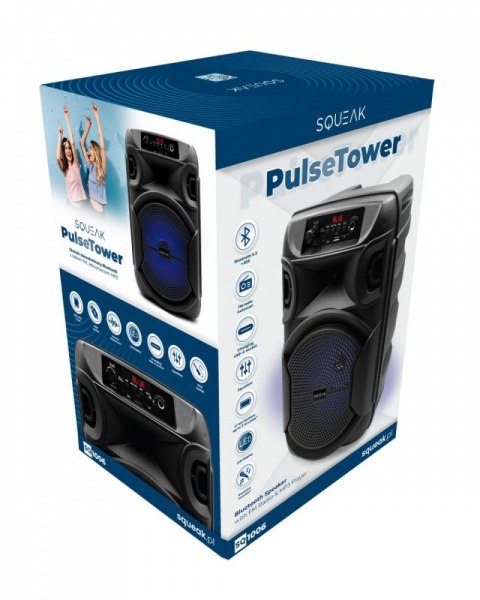 Głośnik Bluetooth 5.3 EDR PulseTower 1000W Funkcja Karaoke SQ1006 SQUEAK