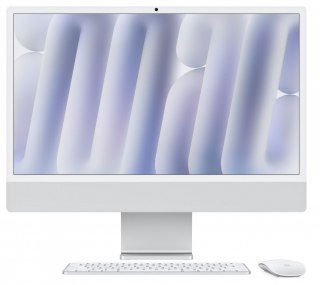 IMac 24 cale: M4 8/8, 16GB, 256GB SSD - Srebrny Apple