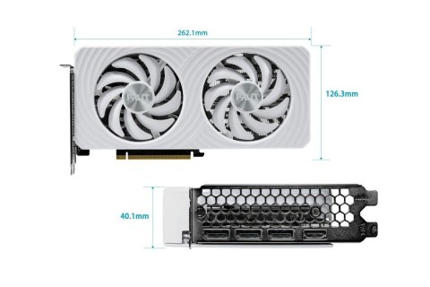 Karta graficzna GeForce RTX 5060 TI WHITE OC 16GB GDDR7 128bit 3DP/HDMI Palit