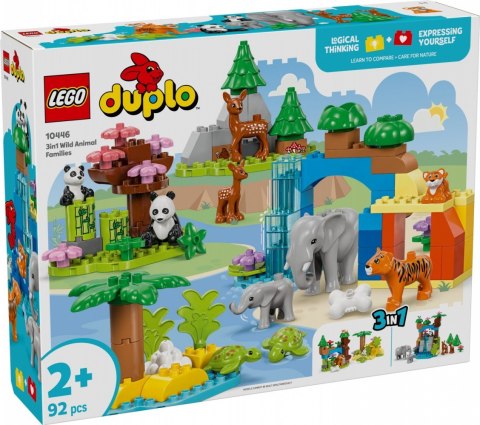 Klocki DUPLO 10446 Rodziny dzikich zwierząt 3 w 1 LEGO