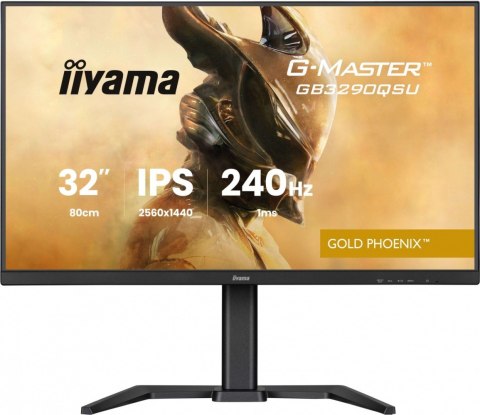 Monitor 32 cale GB3290QSU-B1 1ms,IPS,240Hz,2xHDMI,DP,400cd,1000:1, USB HUBx4, 2x2W, HAS, IIYAMA