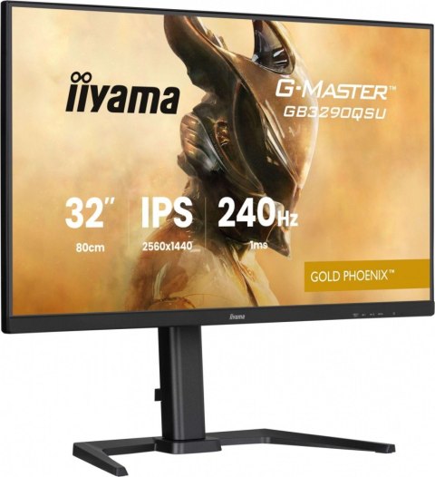 Monitor 32 cale GB3290QSU-B1 1ms,IPS,240Hz,2xHDMI,DP,400cd,1000:1, USB HUBx4, 2x2W, HAS, IIYAMA