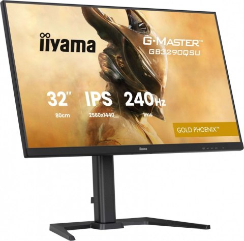 Monitor 32 cale GB3290QSU-B1 1ms,IPS,240Hz,2xHDMI,DP,400cd,1000:1, USB HUBx4, 2x2W, HAS, IIYAMA