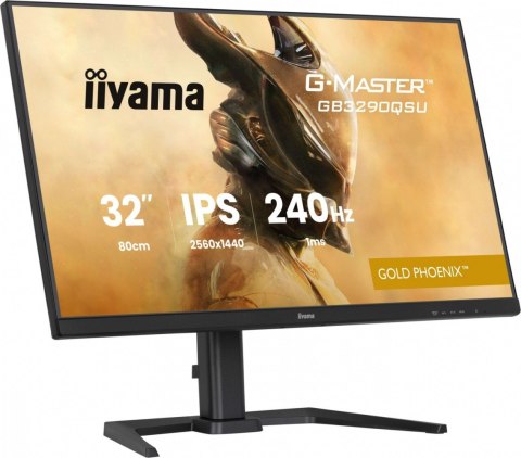Monitor 32 cale GB3290QSU-B1 1ms,IPS,240Hz,2xHDMI,DP,400cd,1000:1, USB HUBx4, 2x2W, HAS, IIYAMA